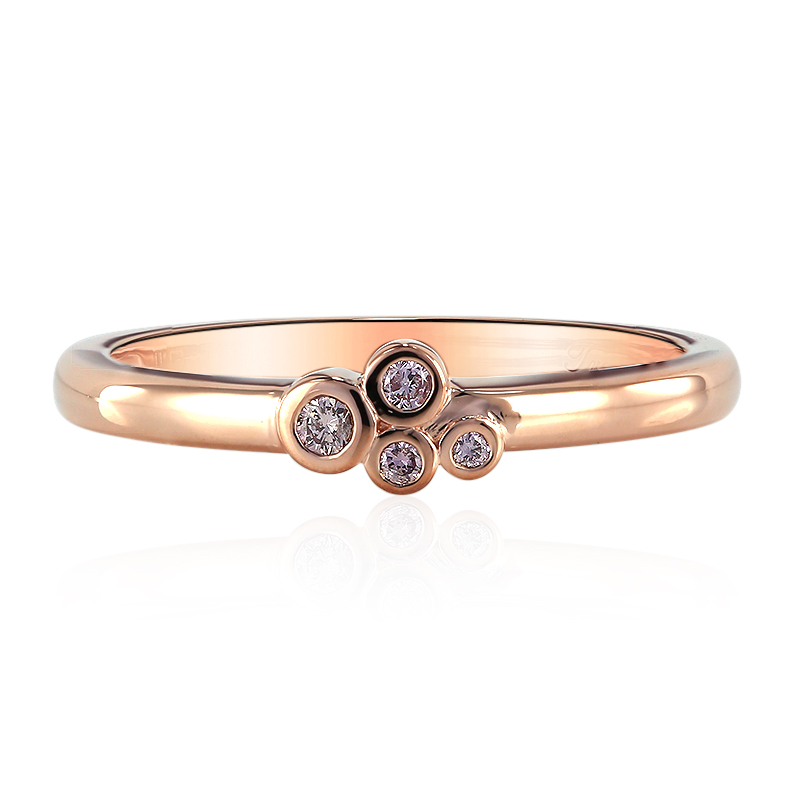 Pinkfarbener I3 Argyle-Brillant-Goldring (Mark Tremonti) Unkategorisiert online kaufen