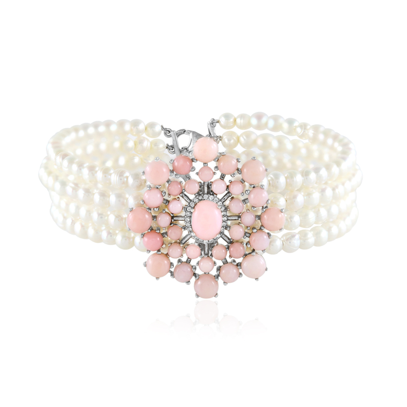 Pinkfarbener Opal-Silberarmband (de Melo Essence) Unkategorisiert online kaufen