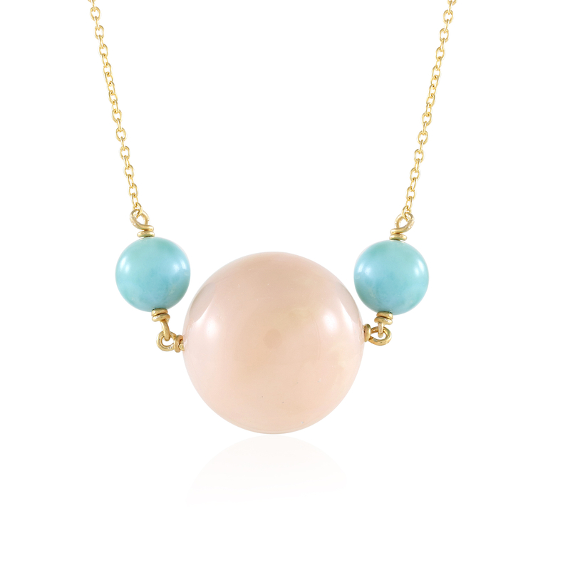 Pinkfarbener Opal-Silbercollier (de Melo Essence) Unkategorisiert online kaufen