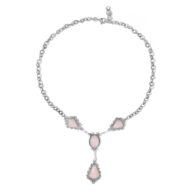 Pinkfarbener Opal-Silbercollier (Desert Chic) Unkategorisiert online kaufen