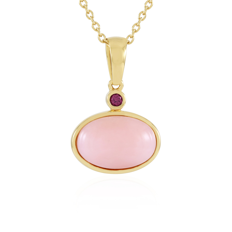 Pinkfarbener Opal-Silberhalskette (KM by Juwelo) Unkategorisiert online kaufen Pinkfarbener Opal-Silberhalskette (KM by Juwelo) Unkategorisiert online kaufen