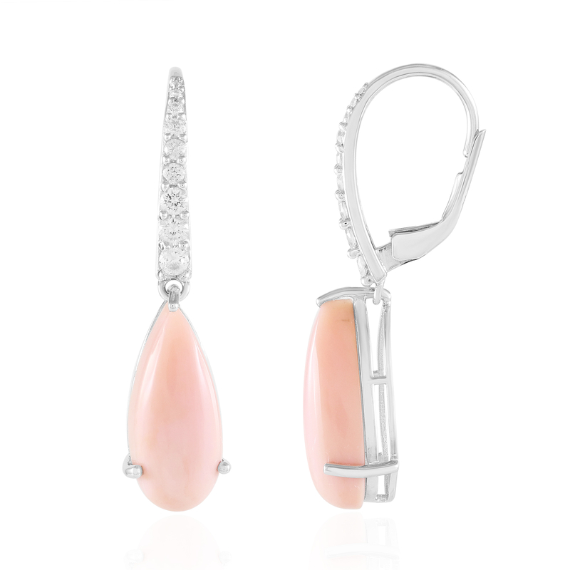 Pinkfarbener Opal-Silberohrringe (de Melo Essence) Unkategorisiert online kaufen