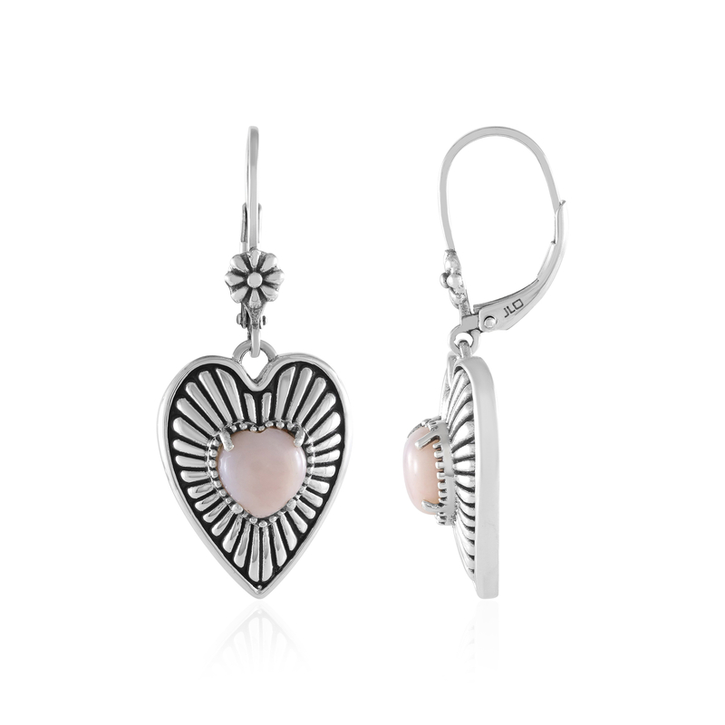 Pinkfarbener Opal-Silberohrringe (Desert Chic) Unkategorisiert online kaufen