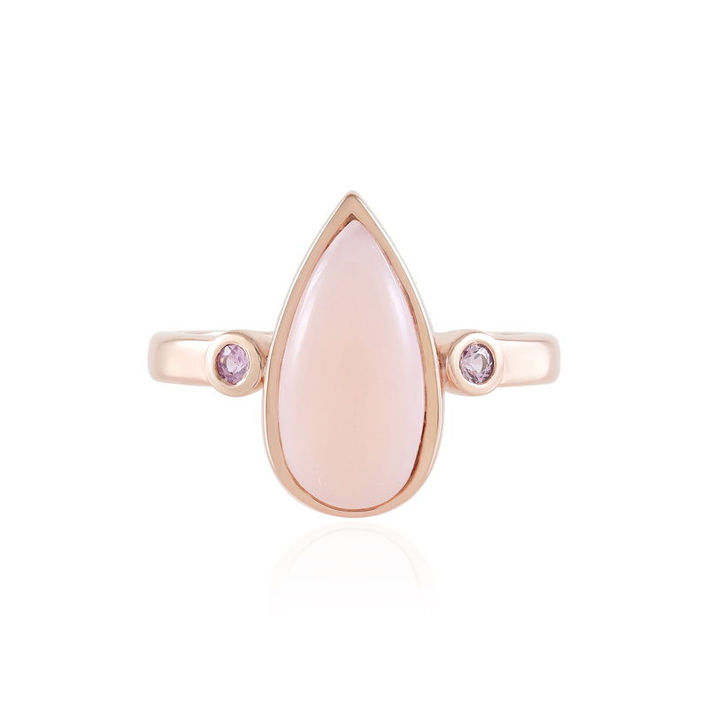 Pinkfarbener Opal-Silberring (KM by Juwelo) Unkategorisiert online kaufen