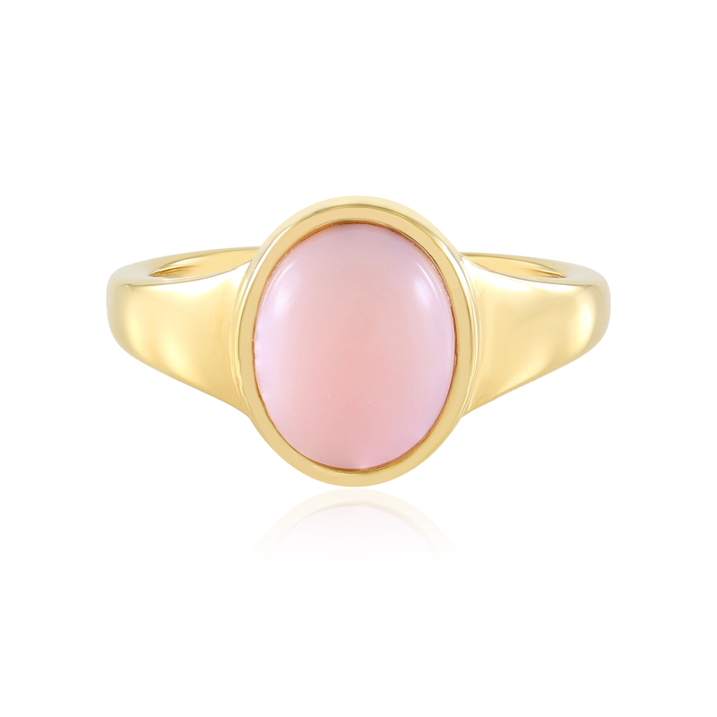 Pinkfarbener Opal-Silberring (KM by Juwelo) Unkategorisiert online kaufen