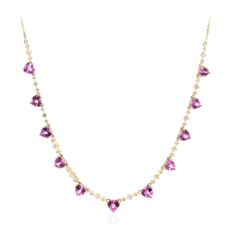 Pinkfarbener Saphir-Goldcollier (CIRARI) Unkategorisiert online kaufen Pinkfarbener Saphir-Goldcollier (CIRARI) Unkategorisiert online kaufen