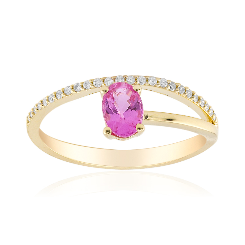 Pinkfarbener Saphir-Goldring (CIRARI) Unkategorisiert online kaufen Pinkfarbener Saphir-Goldring (CIRARI) Unkategorisiert online kaufen