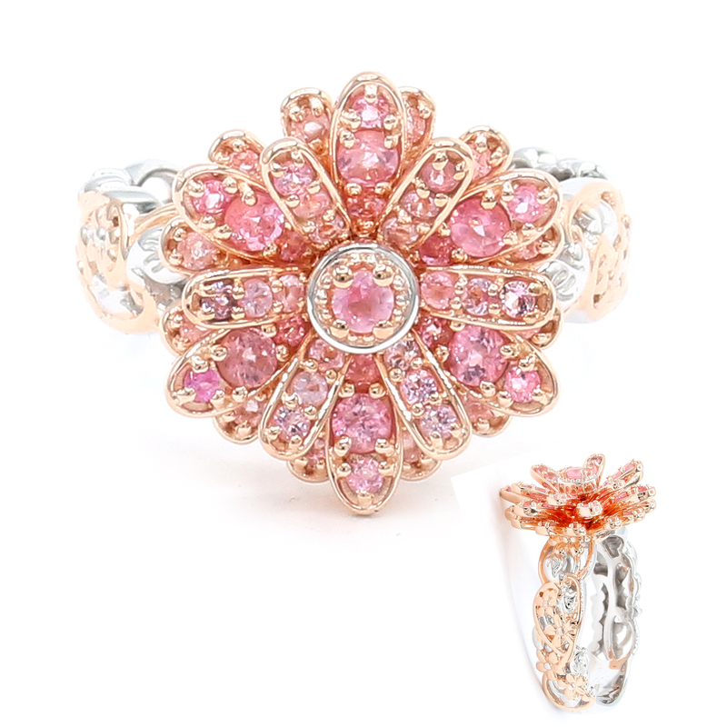 Pinkfarbener Spinell-Silberring (Gems en Vogue) Unkategorisiert online kaufen