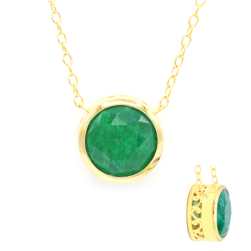 Pit D8-Smaragd-Silbercollier (Gems en Vogue) Unkategorisiert online kaufen