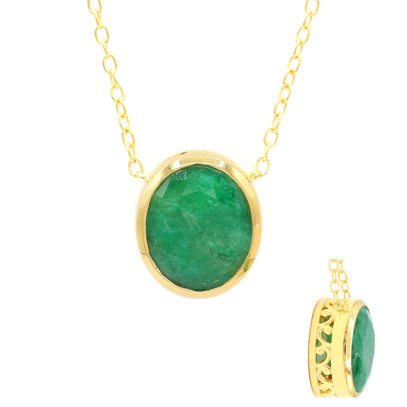 Pit D8-Smaragd-Silbercollier (Gems en Vogue) Unkategorisiert online kaufen
