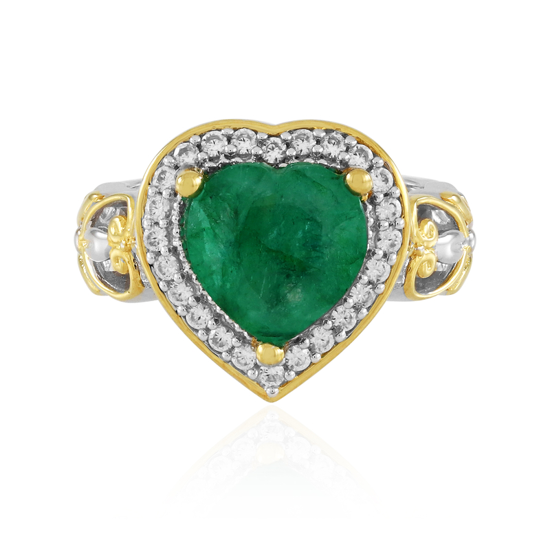 Pit D8-Smaragd-Silberring (Gems en Vogue) Unkategorisiert online kaufen