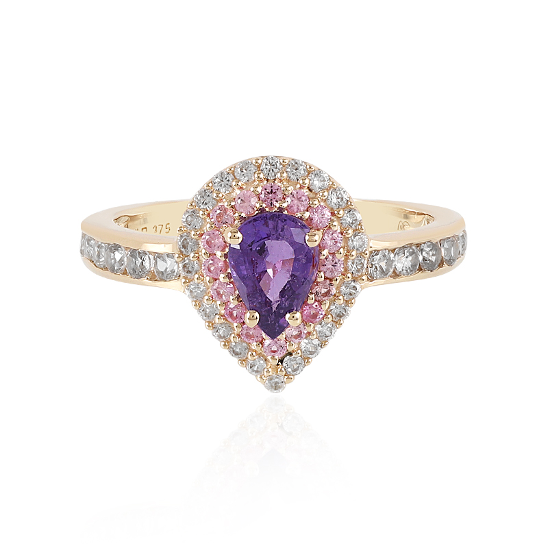 Purpurfarbener Ceylon-Saphir-Goldring (Adela Gold) Unkategorisiert online kaufen