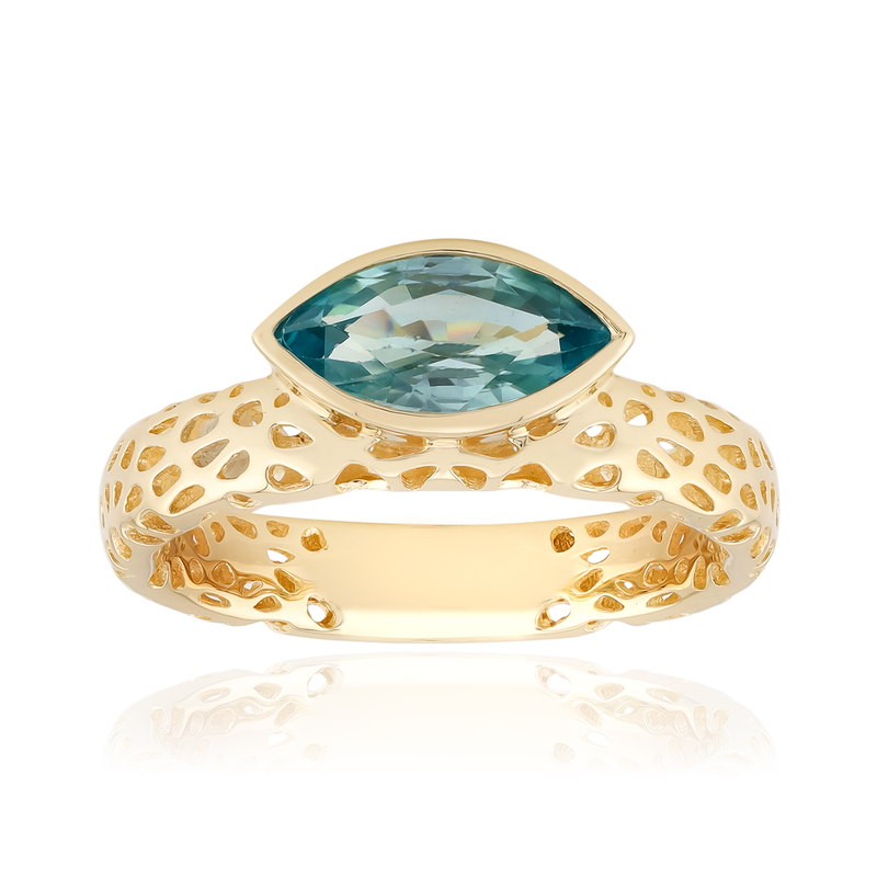 Ratanakiri-Zirkon-Goldring (Ornaments by de Melo) Unkategorisiert online kaufen