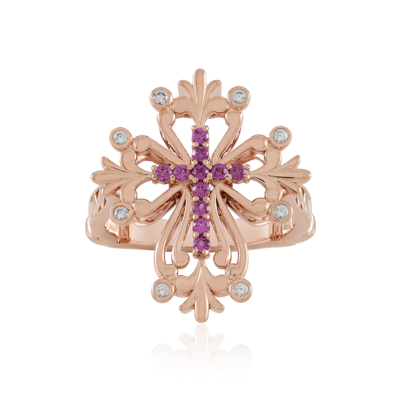 Rhodolith-Silberring (Dallas Prince Designs)