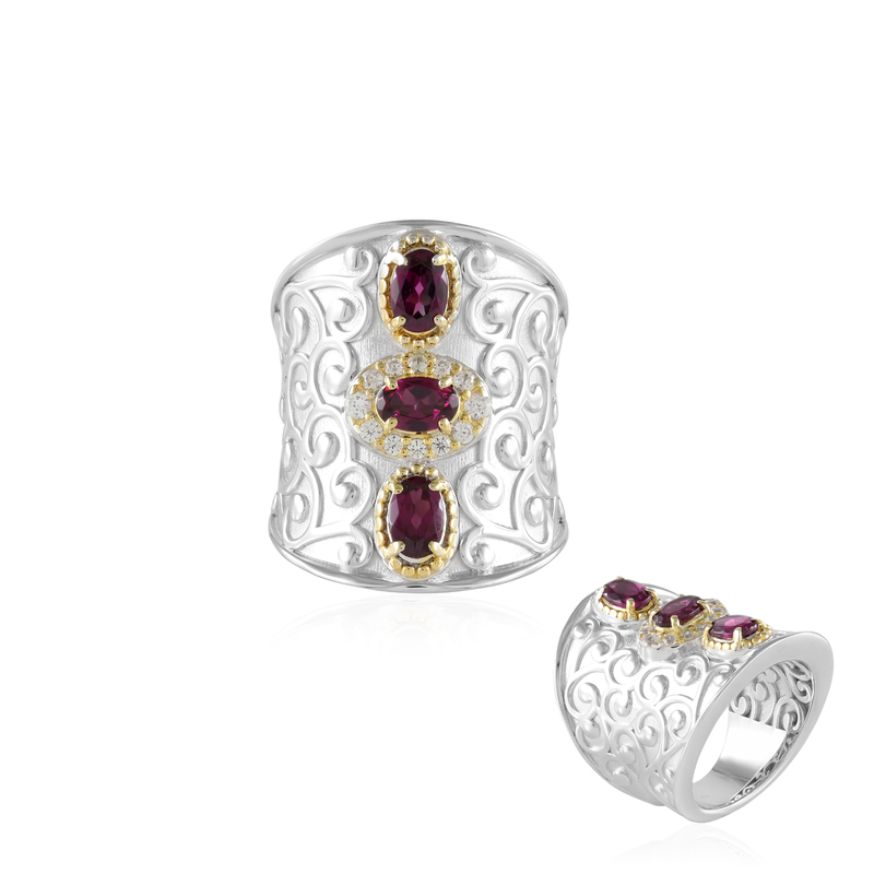Rhodolith-Silberring (Dallas Prince Designs) Unkategorisiert online kaufen Rhodolith-Silberring (Dallas Prince Designs) Unkategorisiert online kaufen