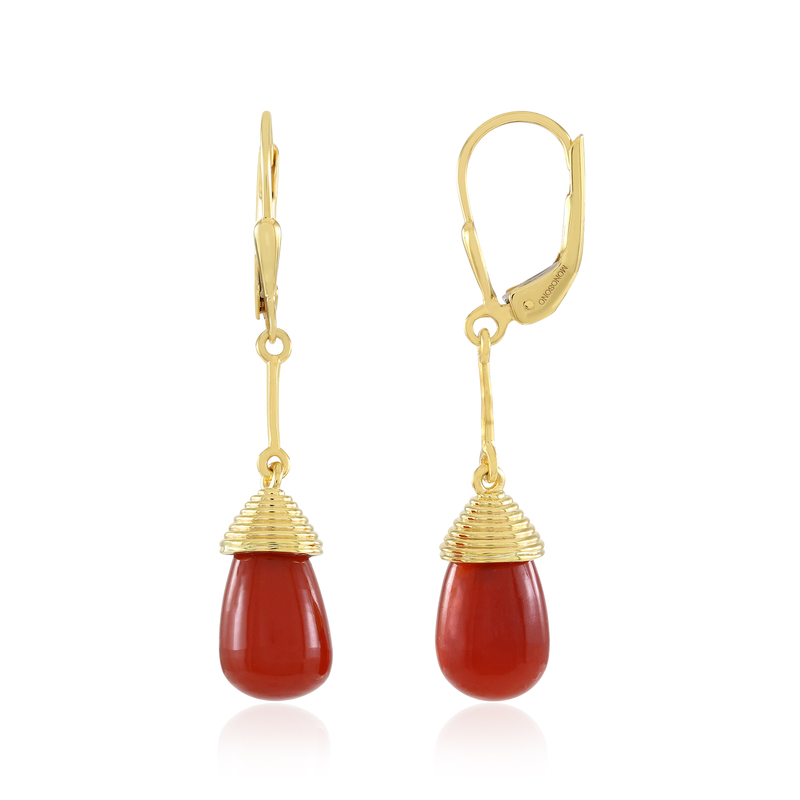 Roter Onyx-Silberohrringe (MONOSONO COLLECTION) Unkategorisiert online kaufen