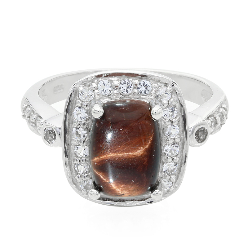 Rotes Tigerauge-Silberring Unkategorisiert online kaufen