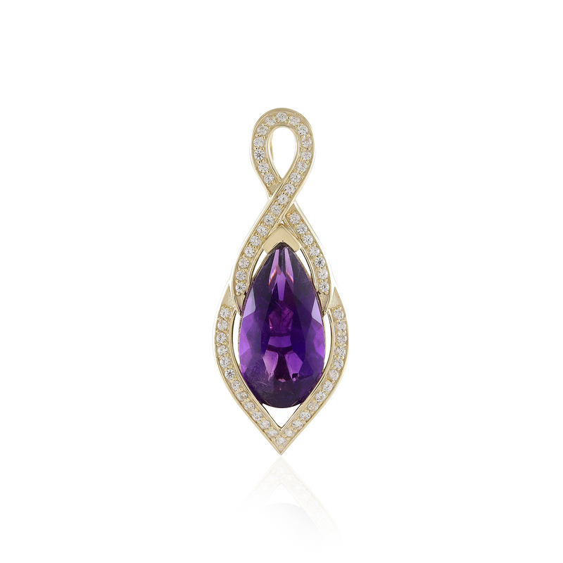 Sambia-Amethyst-Goldanhänger (de Melo Gold) Unkategorisiert online kaufen