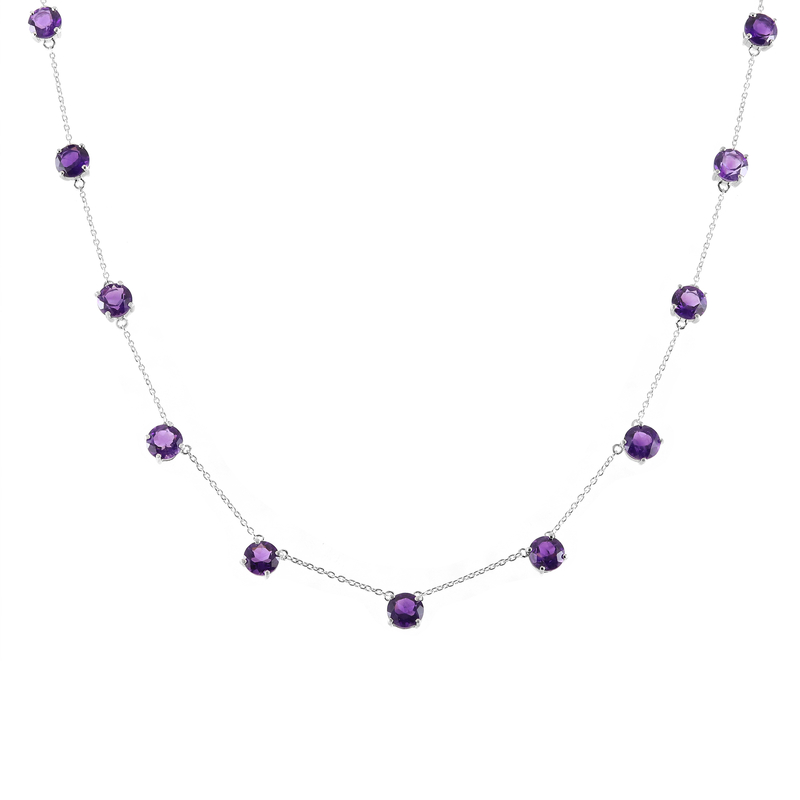 Sambia-Amethyst-Silbercollier (de Melo Essence) Unkategorisiert online kaufen