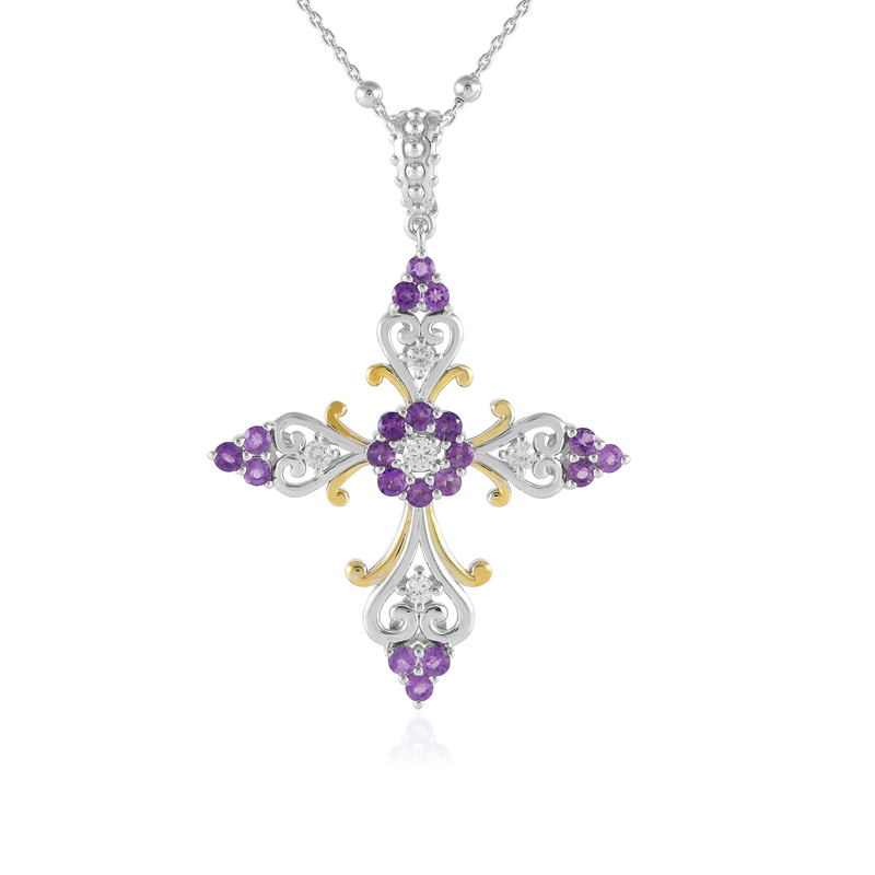Sambia-Amethyst-Silberhalskette (Dallas Prince Designs) Unkategorisiert online kaufen