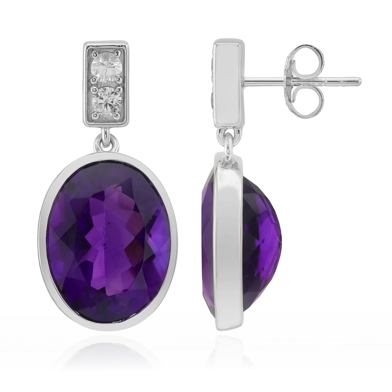 Sambia-Amethyst-Silberohrringe Unkategorisiert online kaufen