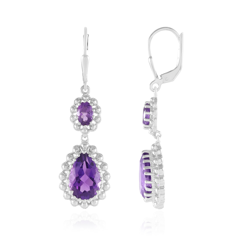 Sambia-Amethyst-Silberohrringe Unkategorisiert online kaufen