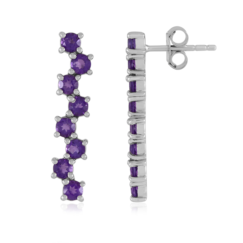 Sambia-Amethyst-Silberohrringe Unkategorisiert online kaufen