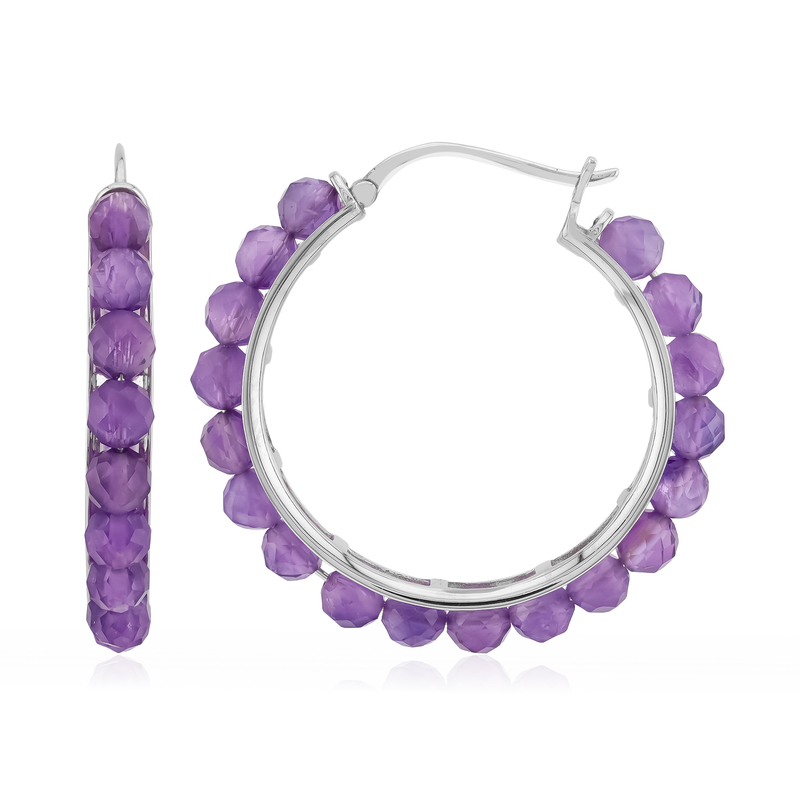 Sambia-Amethyst-Silberohrringe Unkategorisiert online kaufen