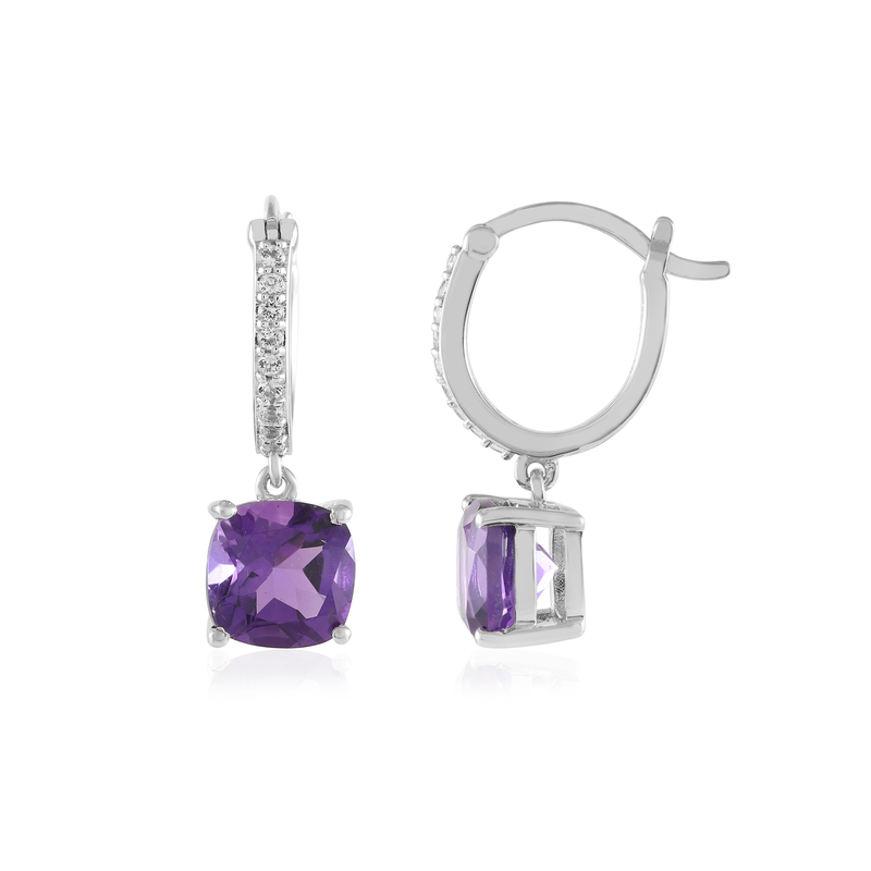 Sambia-Amethyst-Silberohrringe Unkategorisiert online kaufen