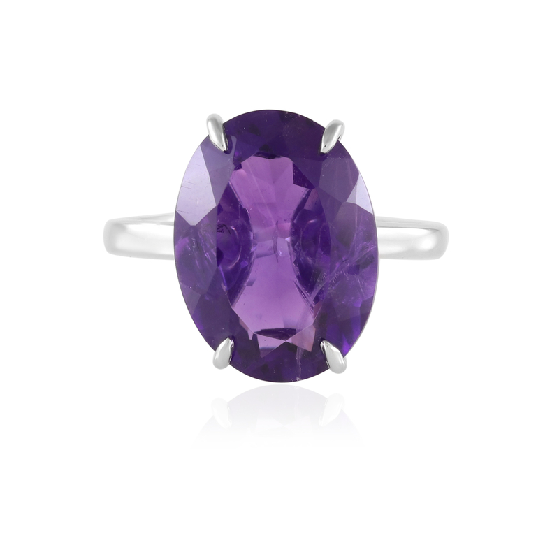 Sambia-Amethyst-Silberring (de Melo Essence) Unkategorisiert online kaufen
