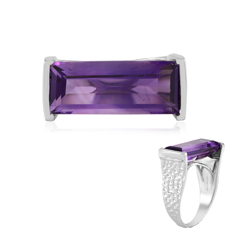 Sambia-Amethyst-Silberring (de Melo) Unkategorisiert online kaufen