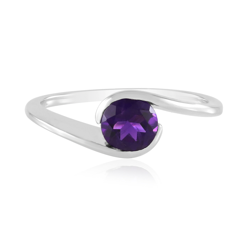 Sambia-Amethyst-Silberring (de Melo) Unkategorisiert online kaufen