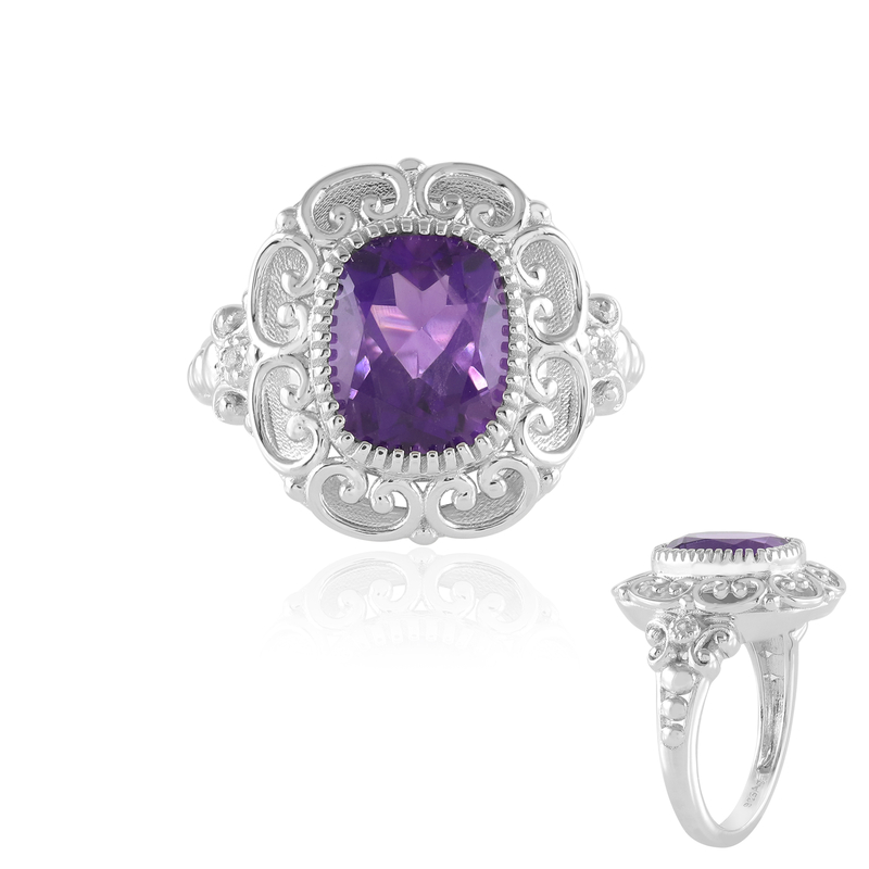 Sambia-Amethyst-Silberring Unkategorisiert online kaufen