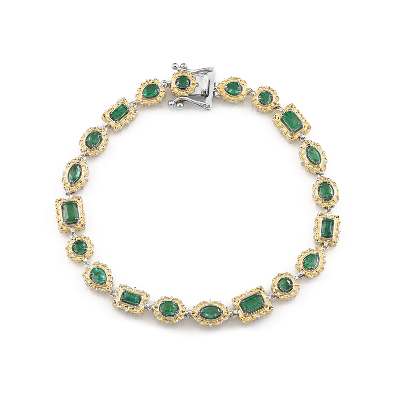 Sambia-Smaragd-Silberarmband (Gems en Vogue) Unkategorisiert online kaufen