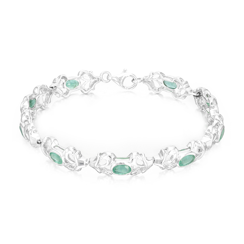 Sambia-Smaragd-Silberarmband Unkategorisiert Produktbild Sambia-Smaragd-Silberarmband Unkategorisiert Produktbild