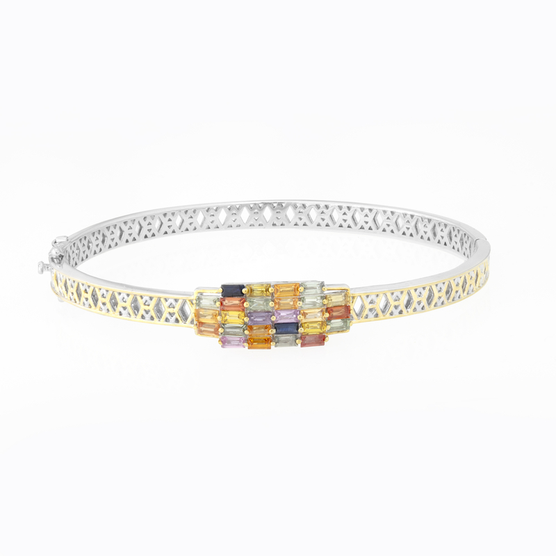 Saphir-Silberarmreif (Gems en Vogue) Unkategorisiert online kaufen