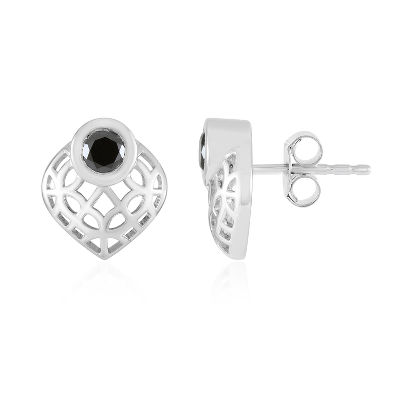 Schwarzer Brillant-Silberohrringe (Ornaments by de Melo) Unkategorisiert online kaufen Schwarzer Brillant-Silberohrringe (Ornaments by de Melo) Unkategorisiert online kaufen