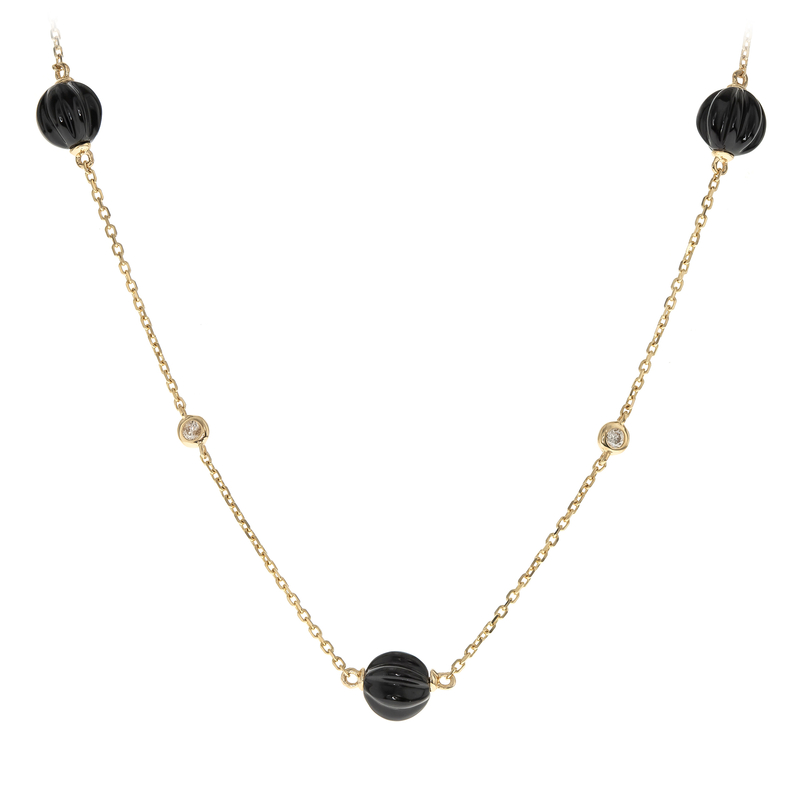 Schwarzer Onyx-Goldcollier (CIRARI) Unkategorisiert online kaufen