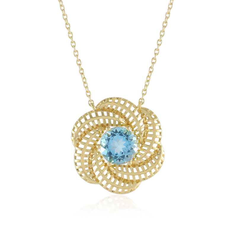 Schweizblauer Topas-Silbercollier (Ornaments by de Melo) Unkategorisiert online kaufen