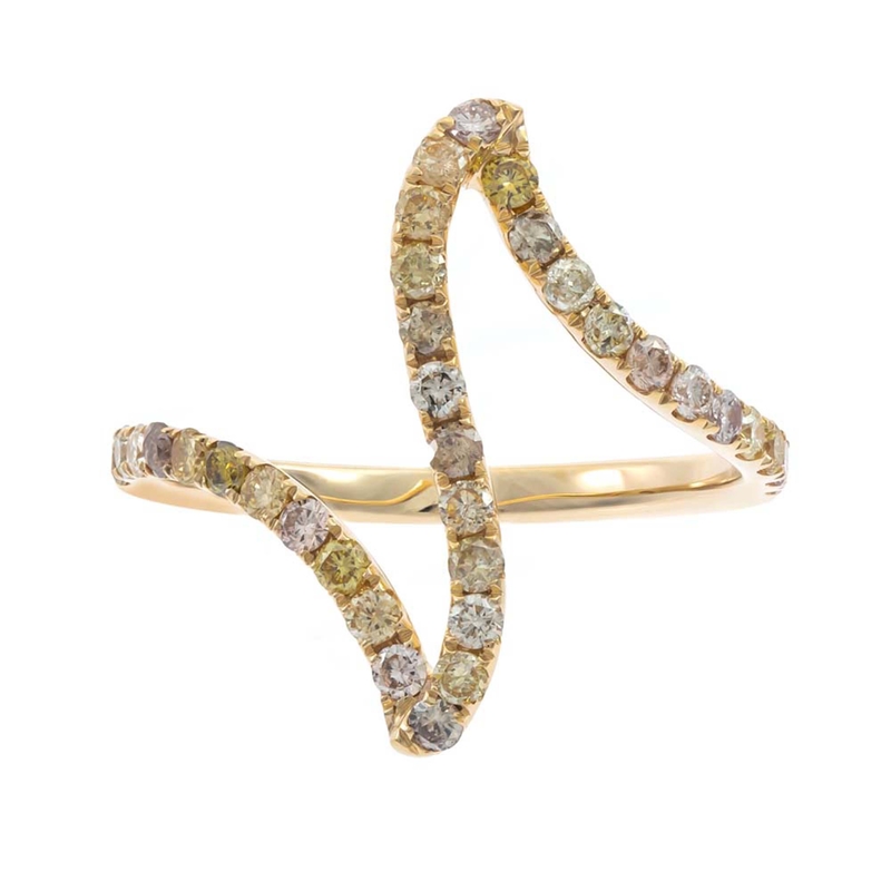 SI2 Fancy-Diamant-Goldring (CIRARI) Unkategorisiert online kaufen