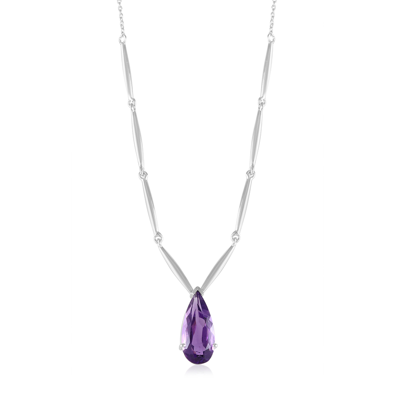 Sibirischer Amethyst-Silbercollier (de Melo) Unkategorisiert online kaufen