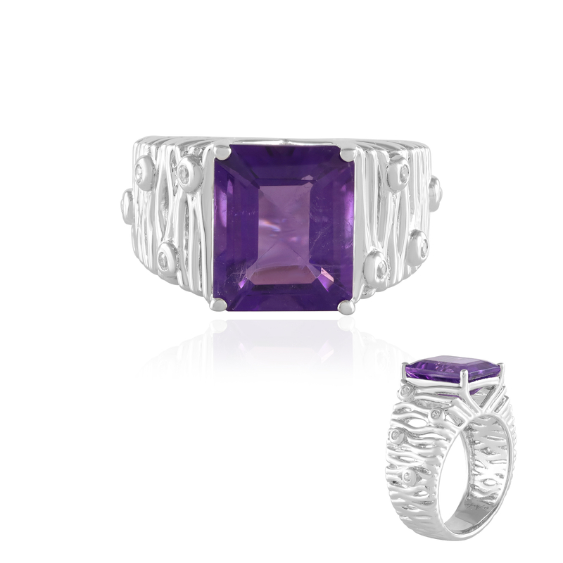 Sibirischer Amethyst-Silberring (de Melo Essence) Unkategorisiert online kaufen