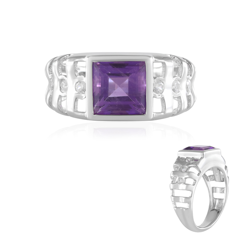 Sibirischer Amethyst-Silberring (de Melo Essence) Unkategorisiert online kaufen