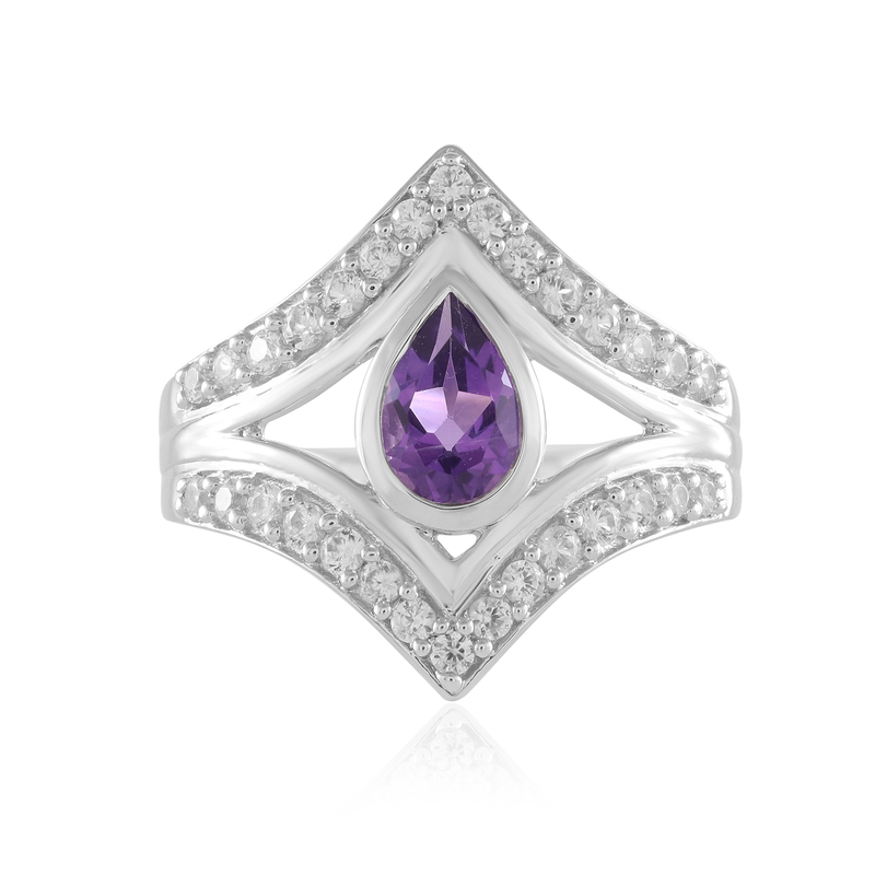 Sibirischer Amethyst-Silberring (de Melo Essence) Unkategorisiert online kaufen