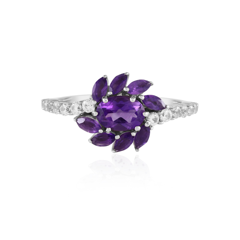 Sibirischer Amethyst-Silberring (de Melo) Unkategorisiert online kaufen