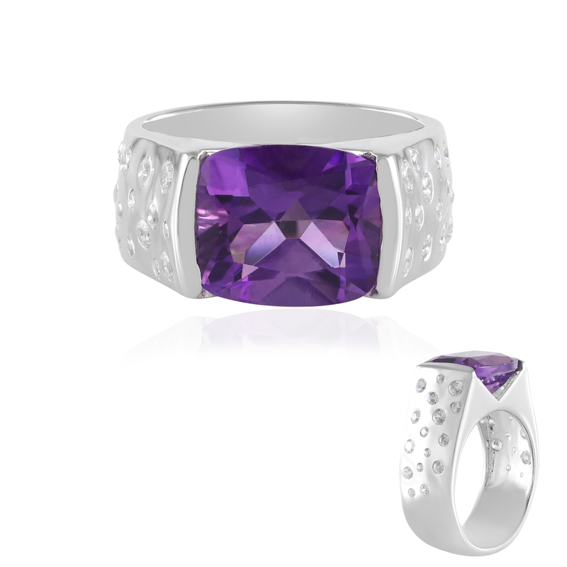 Sibirischer Amethyst-Silberring (de Melo) Unkategorisiert online kaufen