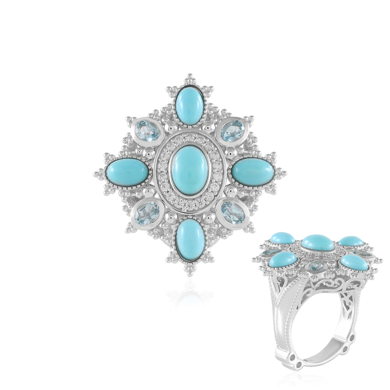 Sleeping Beauty-Türkis-Silberring (Dallas Prince Designs) Unkategorisiert online kaufen