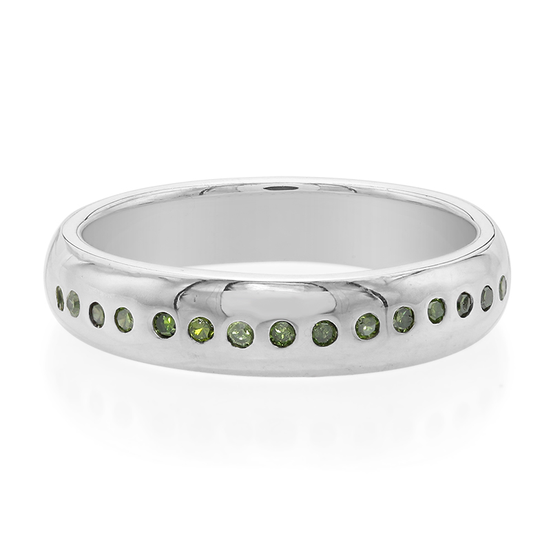 Smaragdgrüner Diamant-Silberring Unkategorisiert online kaufen