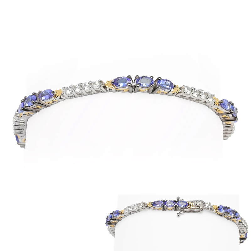 Tansanit-Silberarmband (Gems en Vogue) Unkategorisiert online kaufen