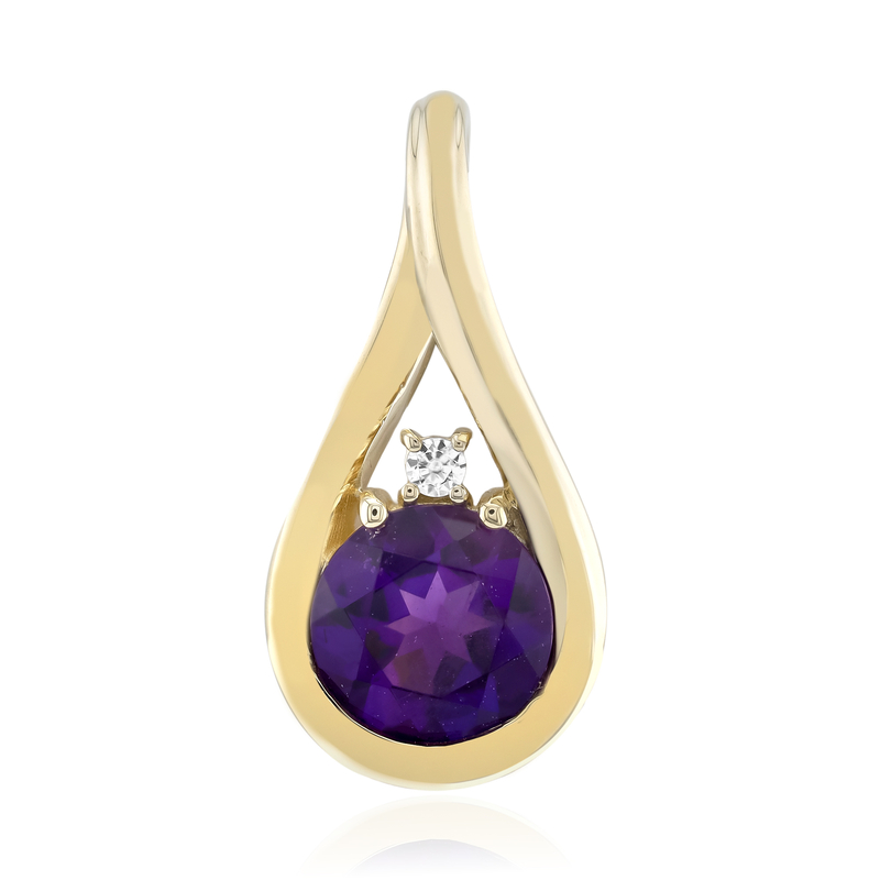 Uruguay-Amethyst-Goldanhänger (de Melo Gold) Unkategorisiert online kaufen